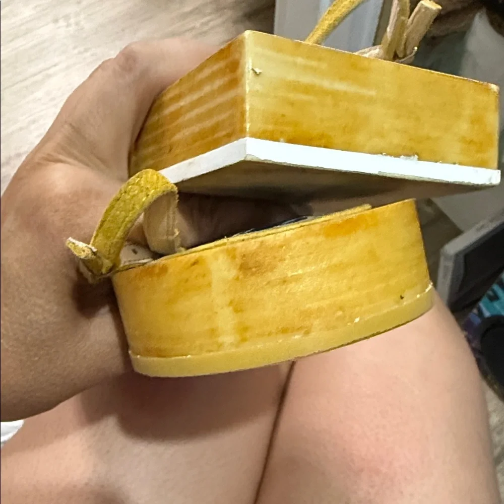 Jacquemus Mustard Yellow Slingback Flats - Picture 3 of 5